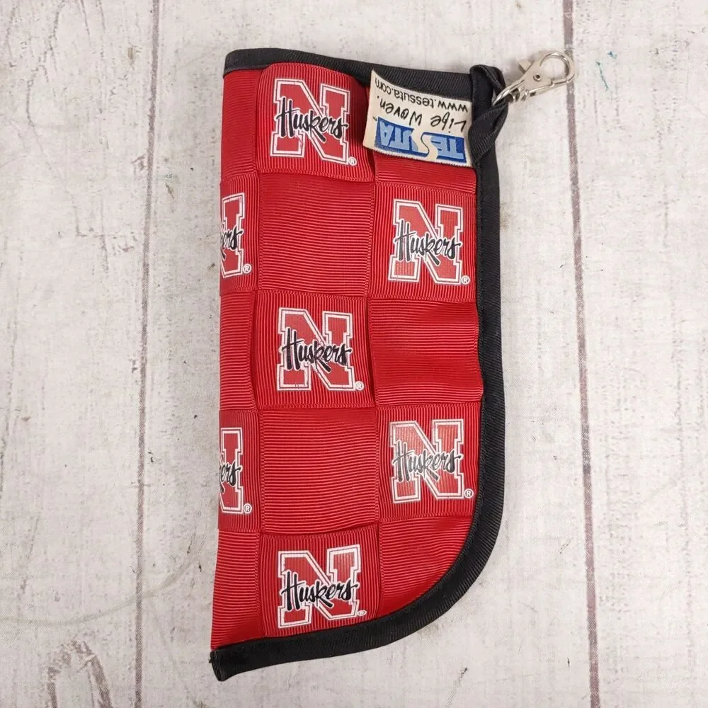 SCRATCHED - Jax NEBRASKA Cornhuskers Sunglasses - RED Made in Italy COLLEGE